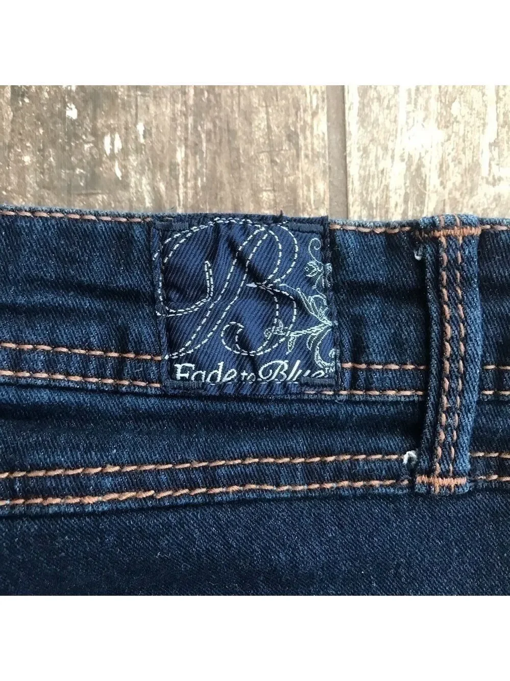 FADE to Blue stretch denim cut offs plus size 22W
